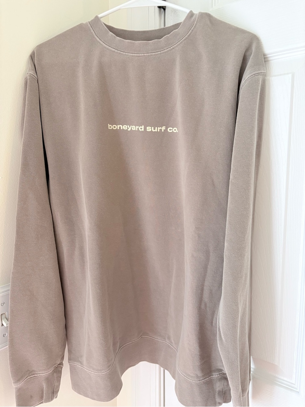 Women’s Crewneck Sweatshirt - Taupe